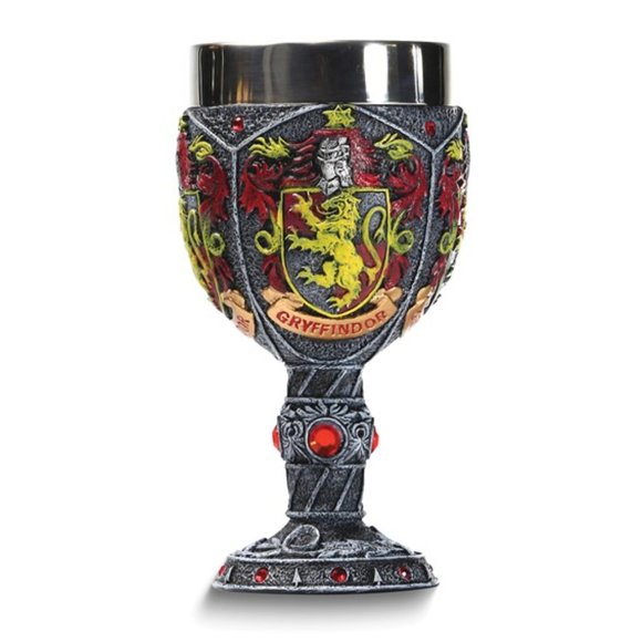 WIZARDING WORLD OF HARRY POTTER Gryffindor Decorative Goblet Red Jeweled - Picture 1 of 6